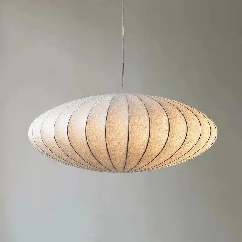 Satori Japandi Pendant Lamp | Ceiling Light in Ivory White | 40cm or 50cm