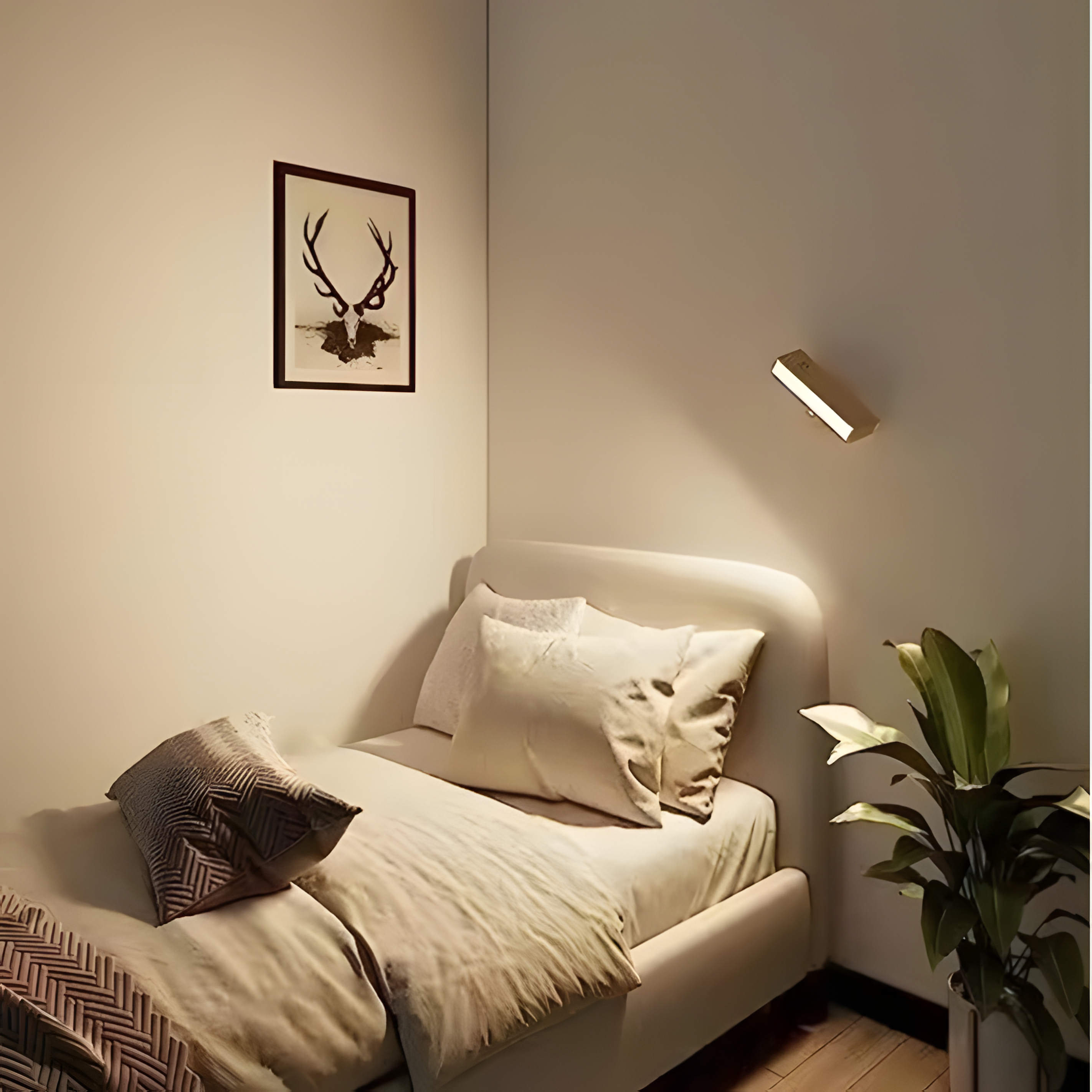 YELO Minimalist Wooden Wall Lamp | Modern LED Bedroom Sconce Light
