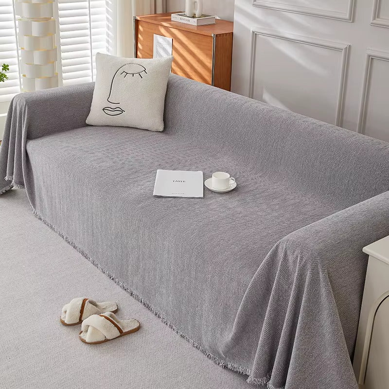 PawWeave Herringbone Sofa Cover | Durable, Stylish & Pet-Friendly Furniture Protector - Styyler