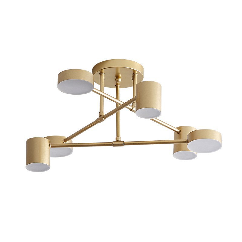 Lunaris Modern Minimalist LED Chandelier | 6-Light Rotatable Pendant for Living and Dining Rooms - Styyler