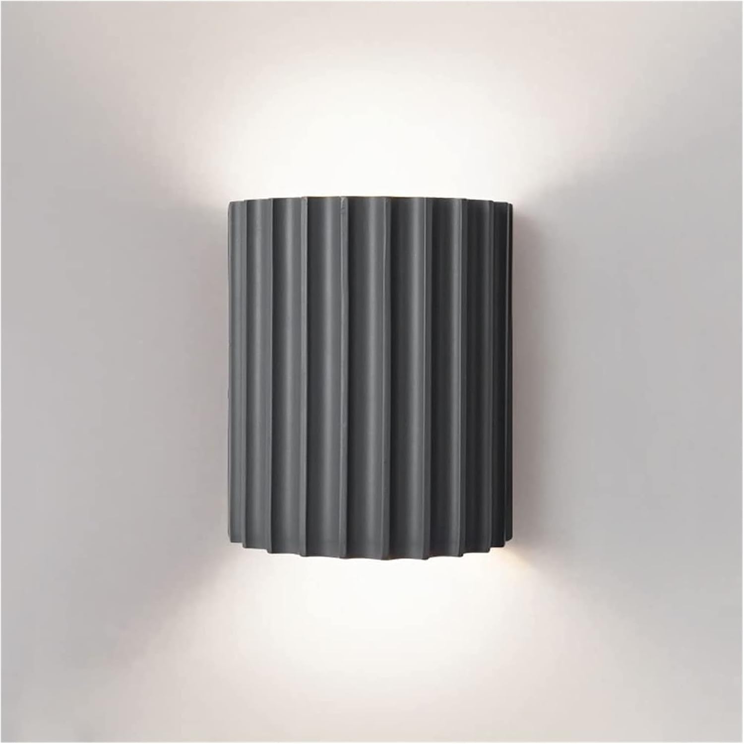 KLEIN Nordic Minimalist Wall Light | Modern Ribbed Cylinder Sconce