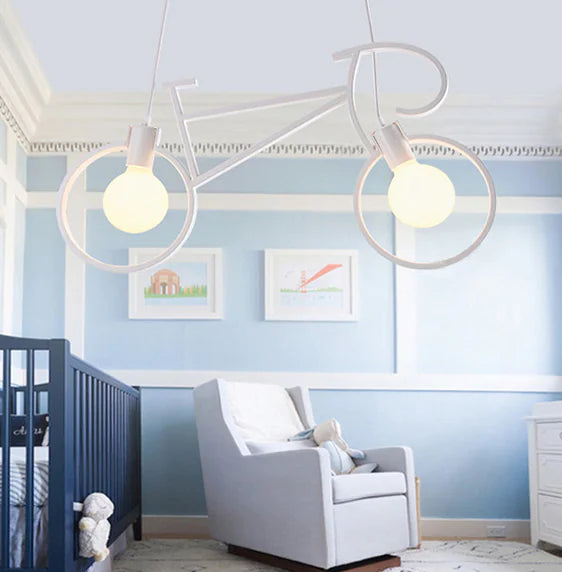 Nordic Modern Minimalist Double-Head Bicycle Pendant Light - Styyler