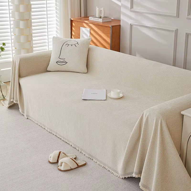 PawWeave Herringbone Sofa Cover | Durable, Stylish & Pet-Friendly Furniture Protector - Styyler