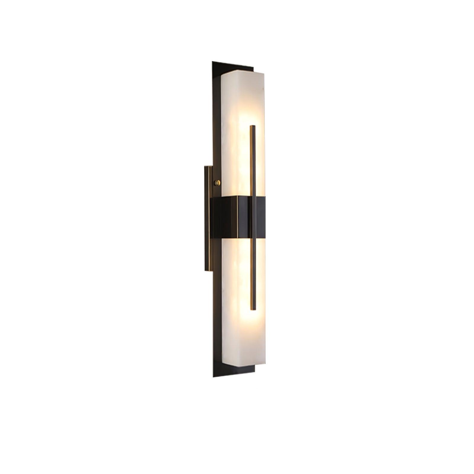 AlabasterGlow | Stylish Modern Outdoor Wall Lantern Light Fixture 0