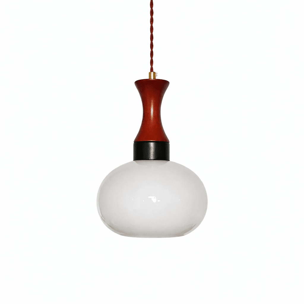AmberGlow | Elegant Vintage Amber Glass Kitchen Pendant Lighting 7