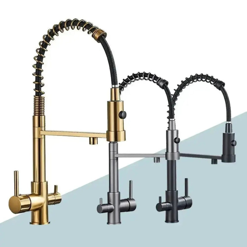 Aqualis | Harmony 3-Way Pull-Down Faucet for Modern Kitchen