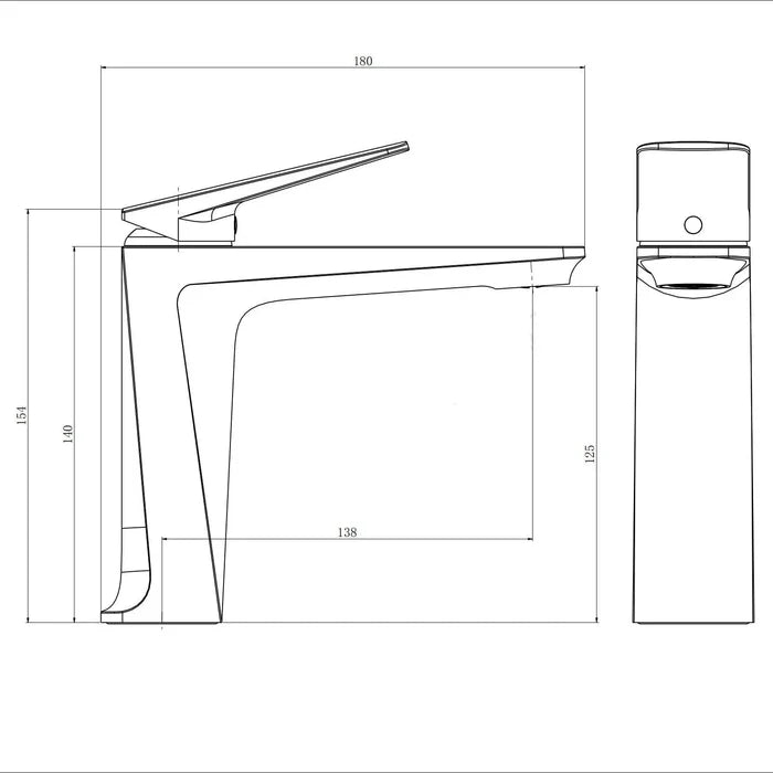 Arvex | Sleek Modern Brass Bathroom Faucet