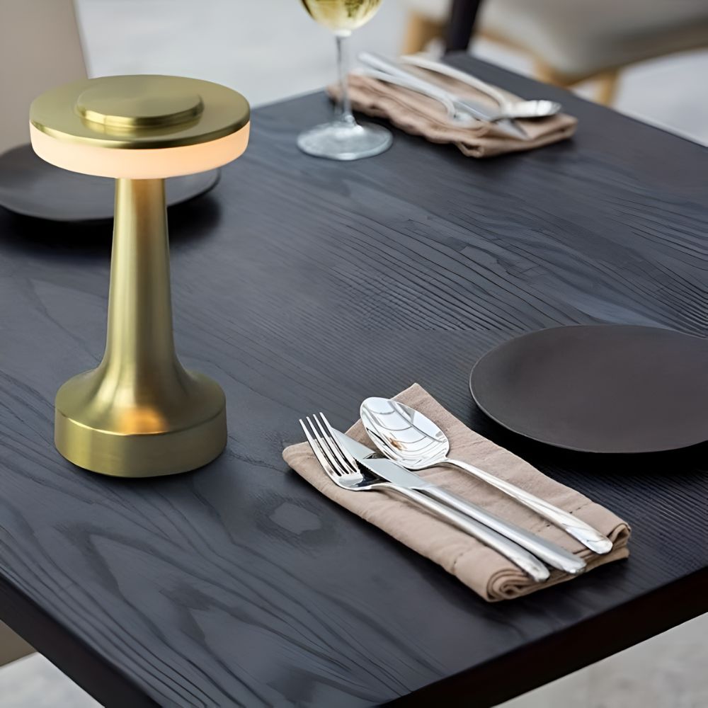 Aura Cordless Table Lamp with Touch-Dimming, Retro Design, USB Rechargeable 8