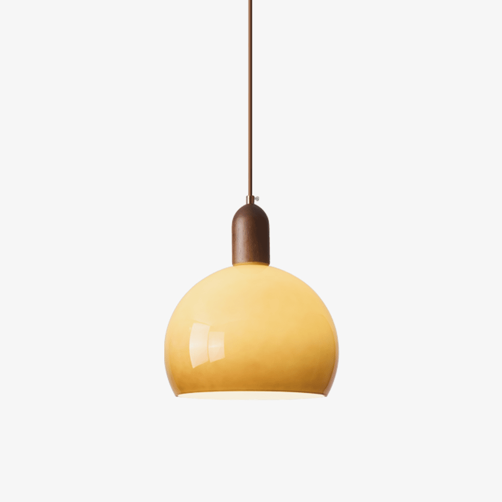 Aurelion | Cozy Amber Glass Kitchen Pendant Lighting Fixture 1