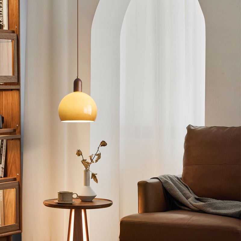 Aurelion | Cozy Amber Glass Kitchen Pendant Lighting Fixture 2