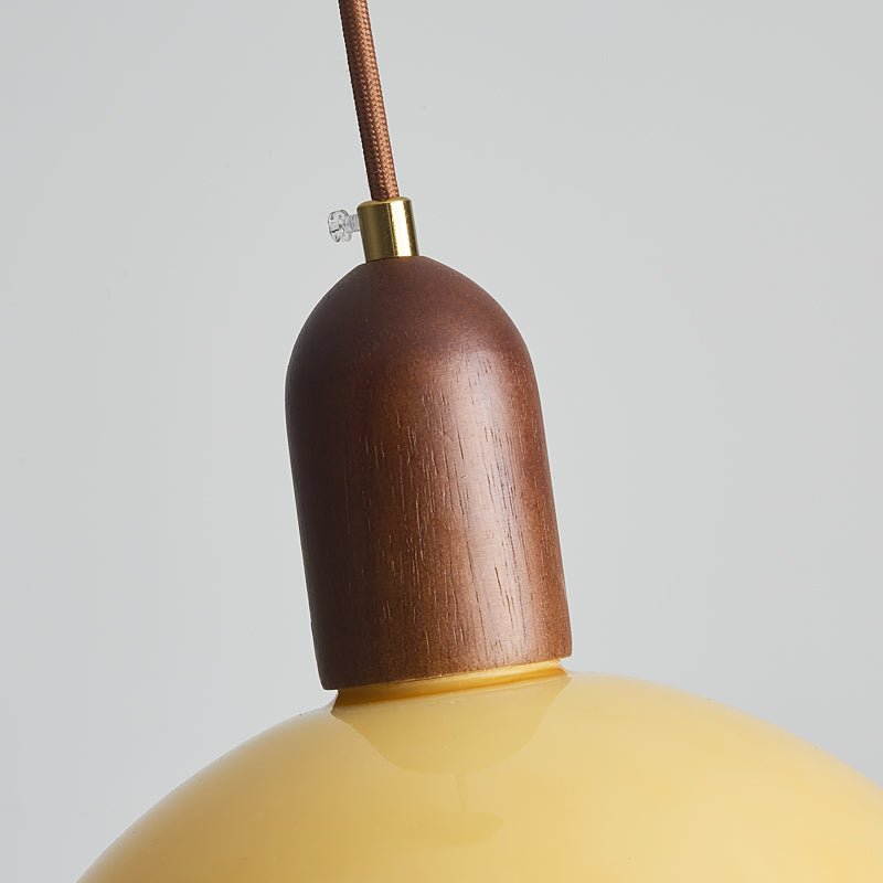 Aurelion | Cozy Amber Glass Kitchen Pendant Lighting Fixture 6