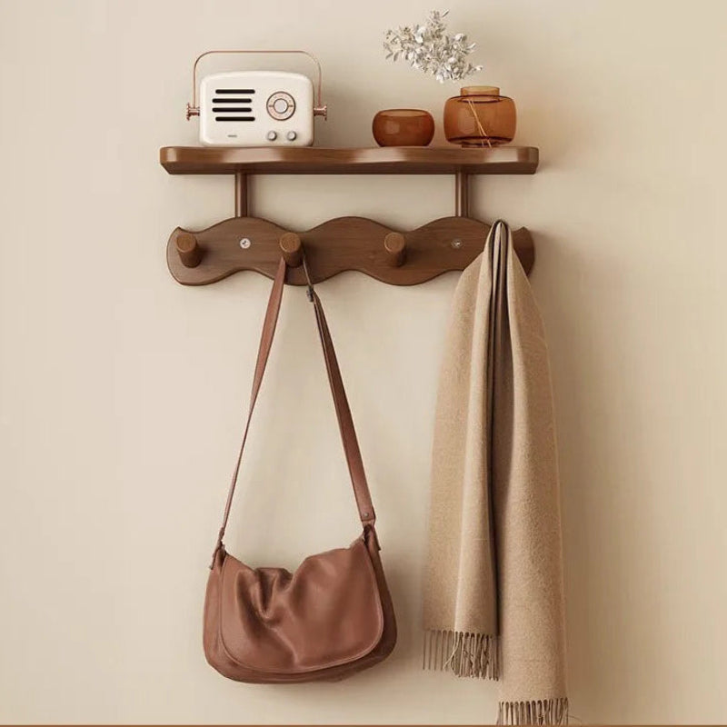 Avenix | Stylish Bamboo Wall Coat Rack for Entryway Organisation 61
