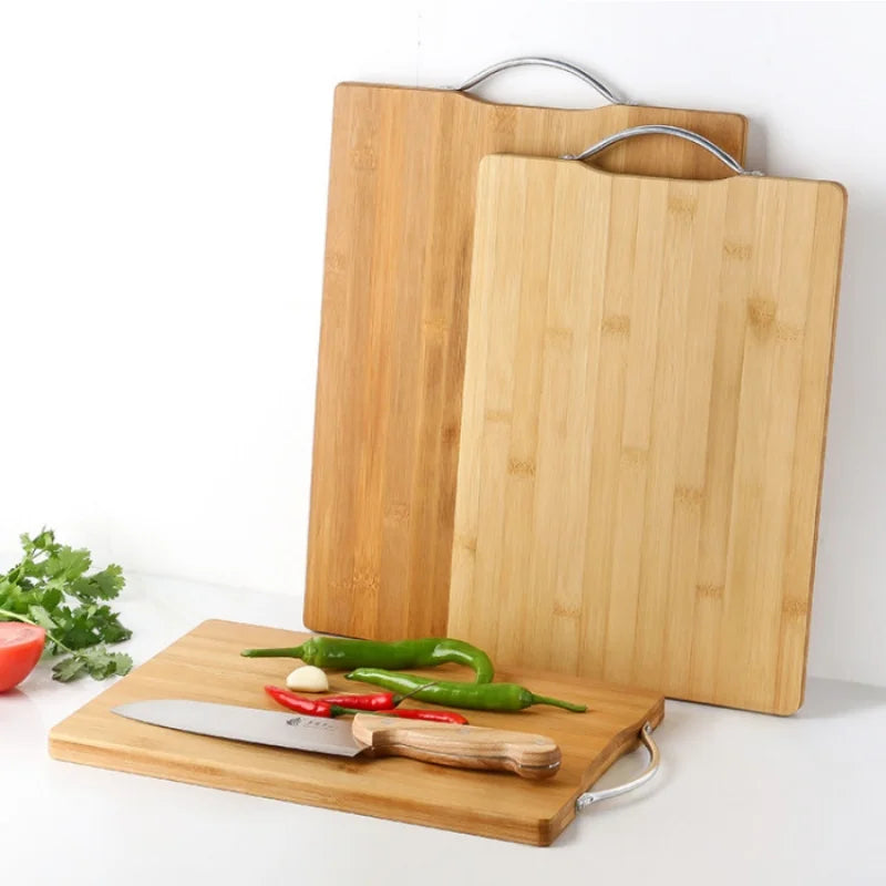 Bamboo Cutting Board | Double-Sided Chopping Board with Handle | Versatile Food Prep Tool for Home Chefs 1