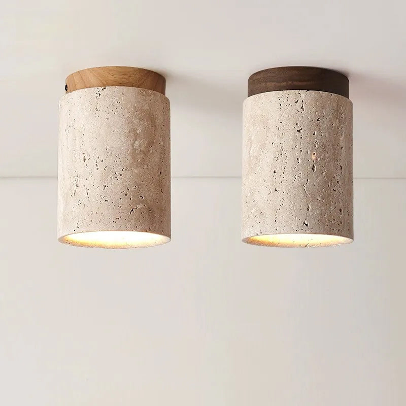 TerraGlow Boho Ceiling Light | Natural Stone Downlight | Minimalist & Handcrafted - Styyler