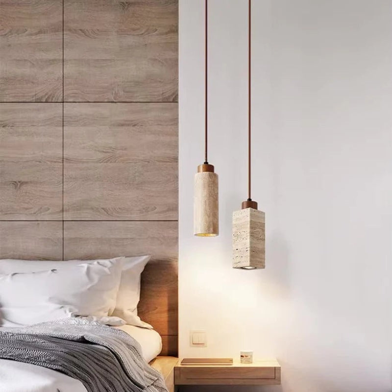 Brivora | Modern Travertine Pendant Light for Warm Ambient Lighting