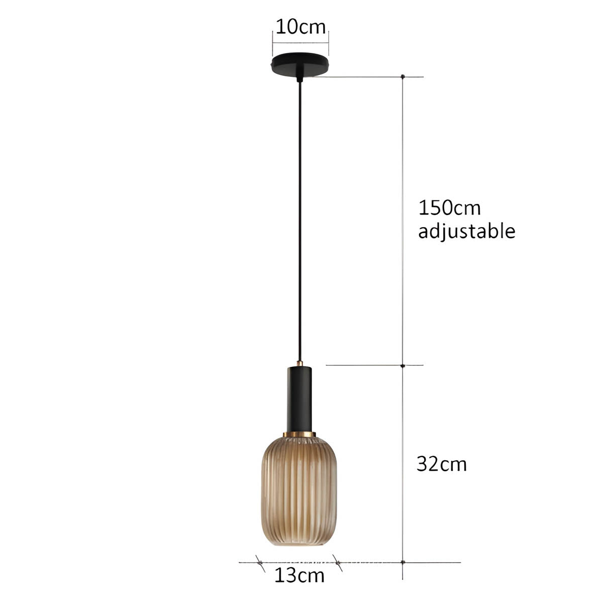 FARO Vintage Pendant Light with Brushed Glass Design | Various Sizes - Styyler