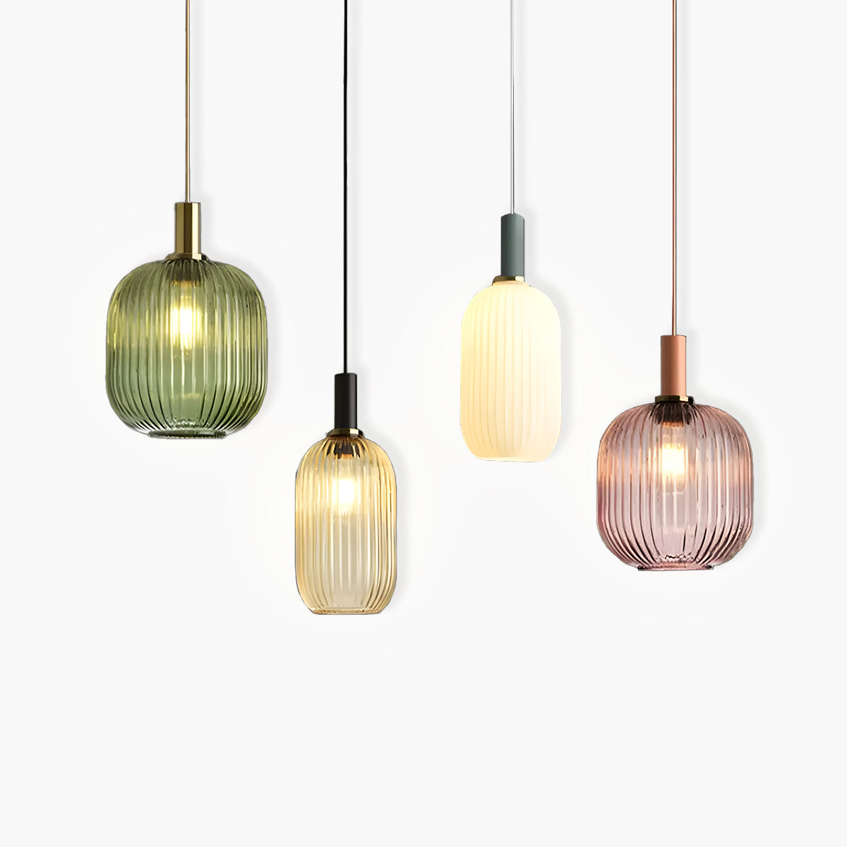 FARO Vintage Pendant Light with Brushed Glass Design | Various Sizes - Styyler
