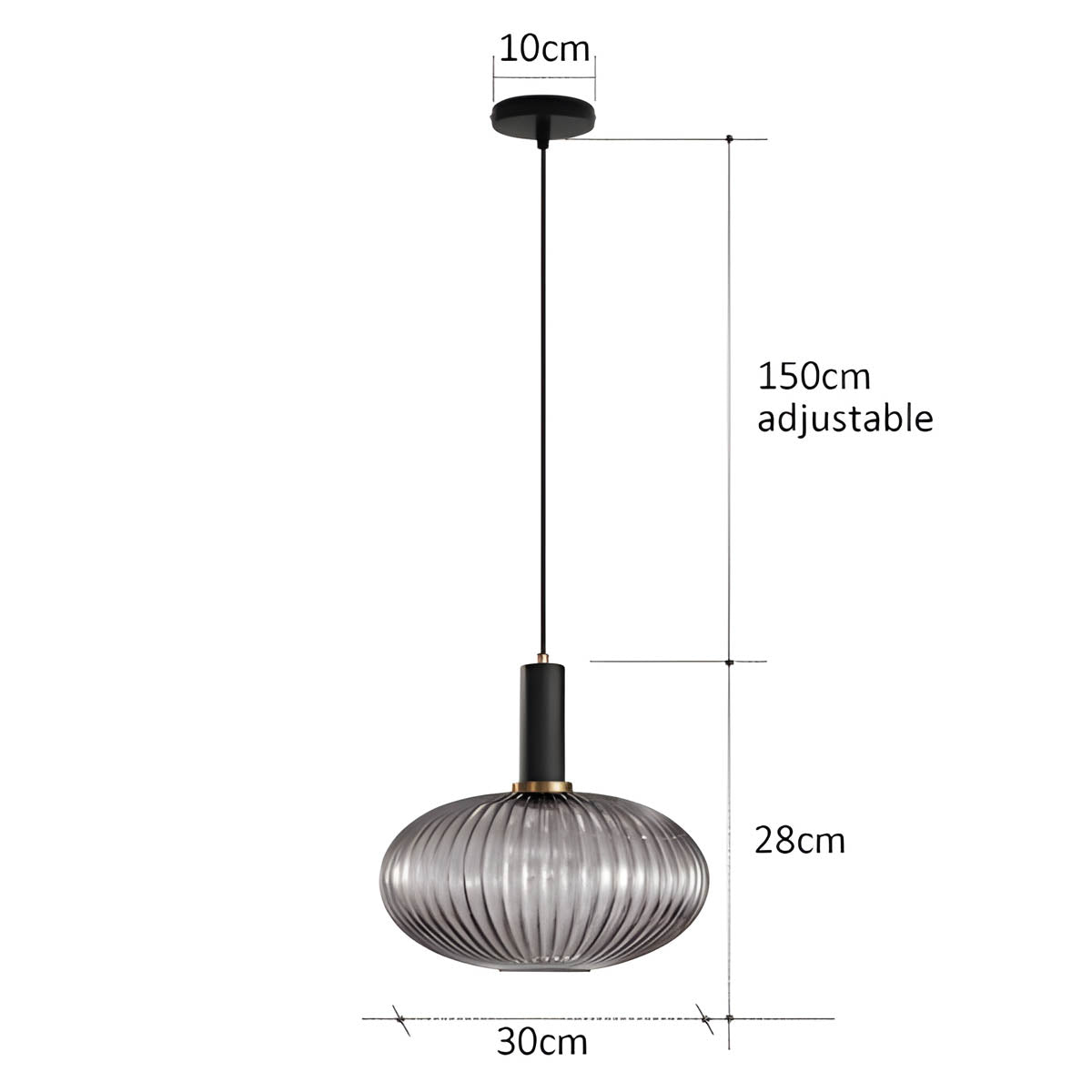 FARO Vintage Pendant Light with Brushed Glass Design | Various Sizes - Styyler