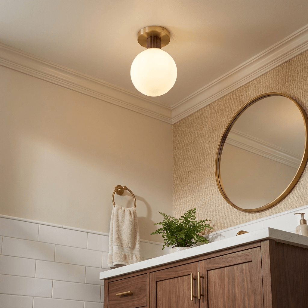 CedarMoss | Elegant Mid-Century Modern Flush Mount Ceiling Light Fixture 2