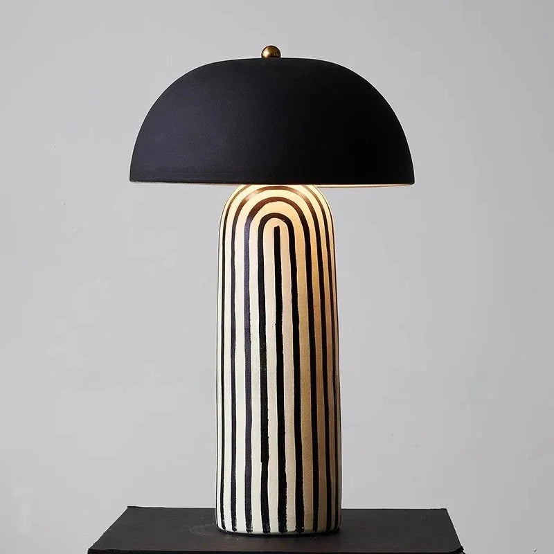Ceramica | Elegant Handmade Ceramic Bedside Table Lamp with Custom Lighting 1