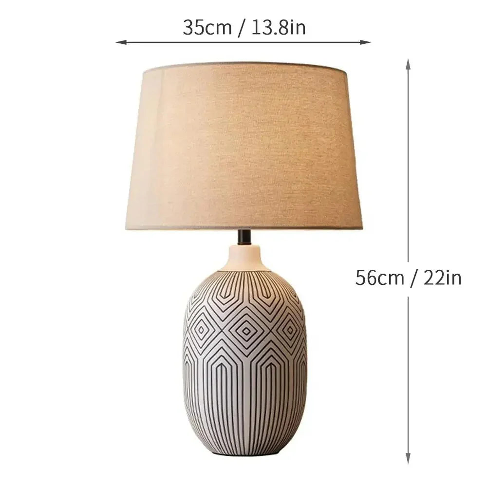 Ceramica | Elegant Modern Ceramic Bedside Table Lamp for Cozy Atmosphere 7