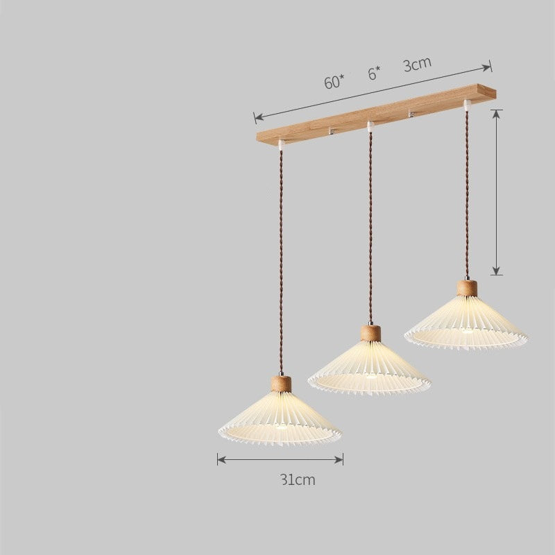 Brooke Chandelier | Nordic Pleated Pendant Light For Stylish Spaces