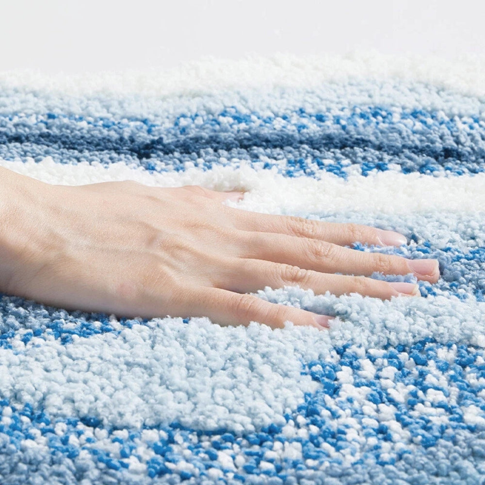 Coastal Charm | Bath Mat with Non-Slip Backing & Soft Flocking | Absorbent Bathroom Mat for Comfort 3
