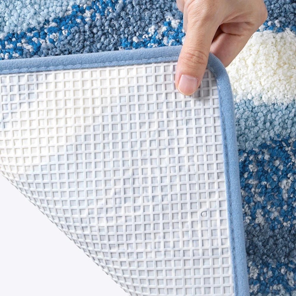Coastal Charm | Bath Mat with Non-Slip Backing & Soft Flocking | Absorbent Bathroom Mat for Comfort 7