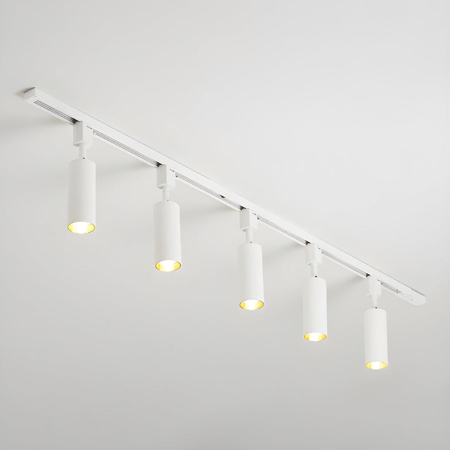 CylindraLight | Modern Sleek Black LED Track Lighting Fixture for Ceiling 10