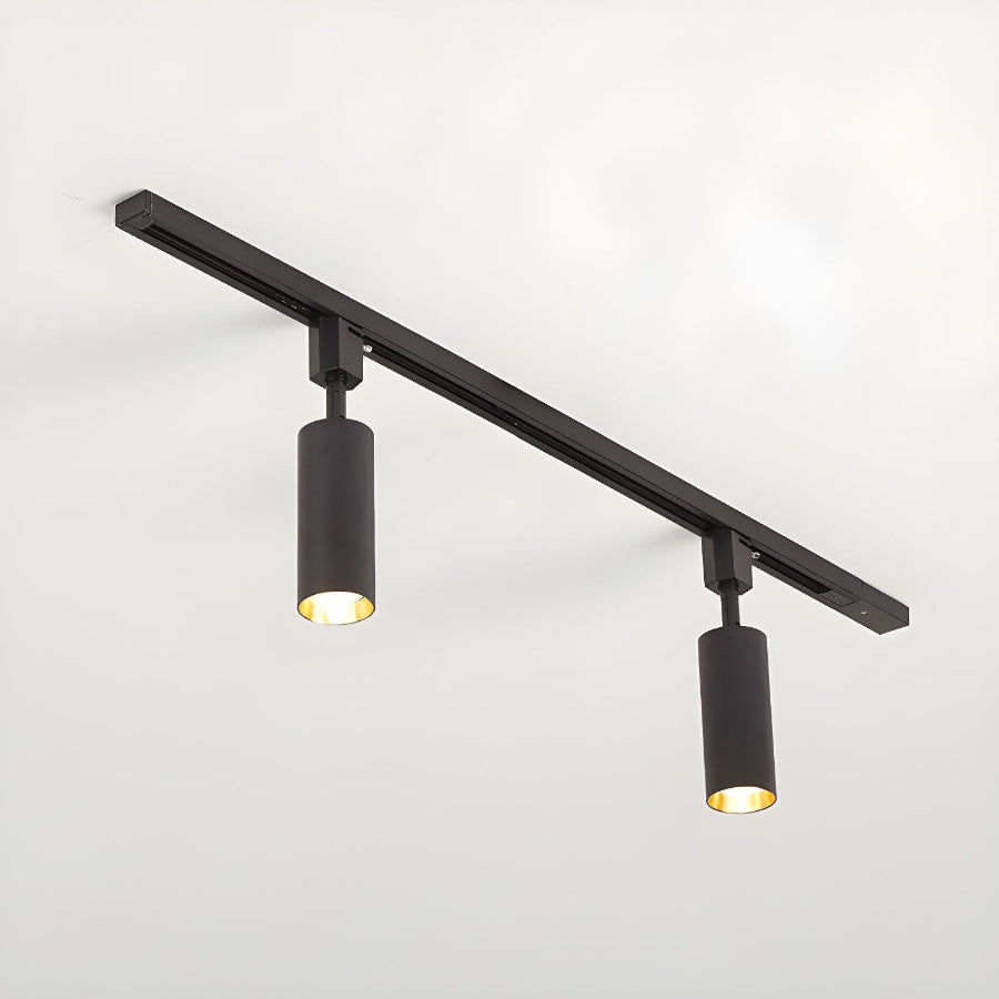 CylindraLight | Modern Sleek Black LED Track Lighting Fixture for Ceiling 2