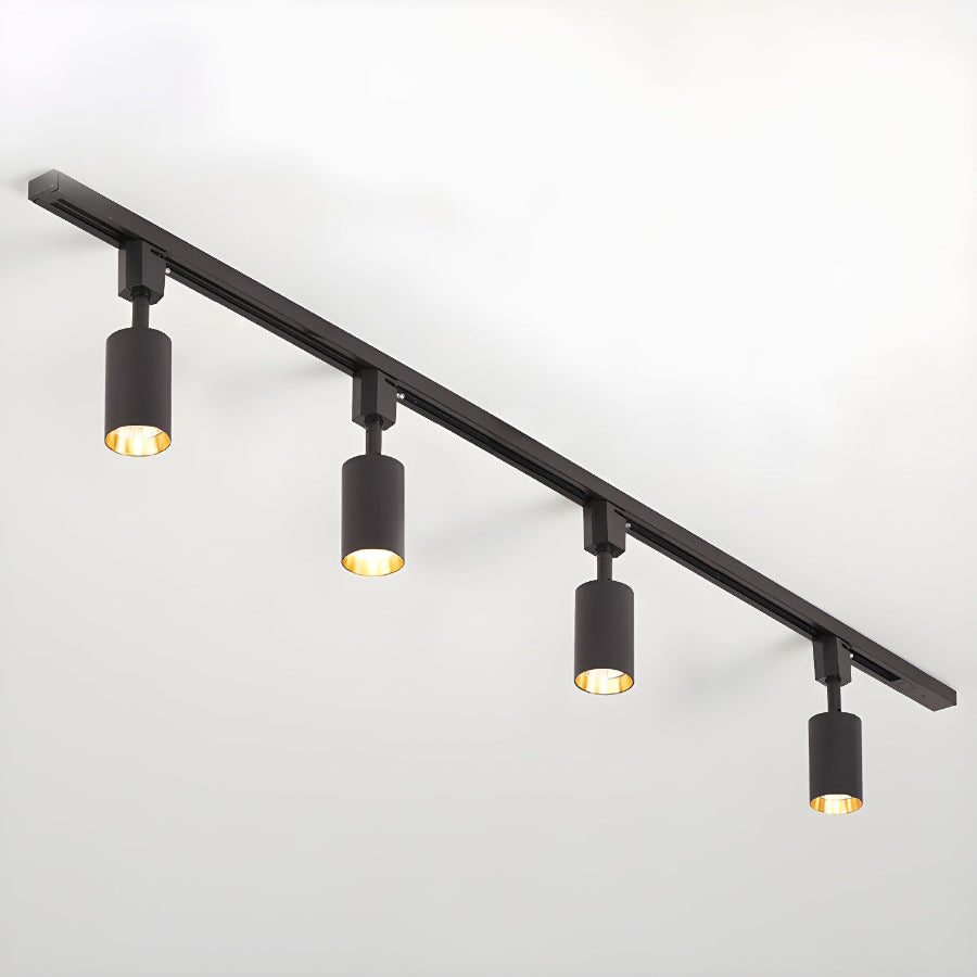 CylindraLight | Modern Sleek Black LED Track Lighting Fixture for Ceiling 8