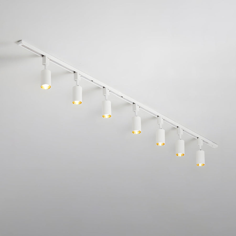 CylindraLight | Modern Sleek Black LED Track Lighting Fixture for Ceiling 9