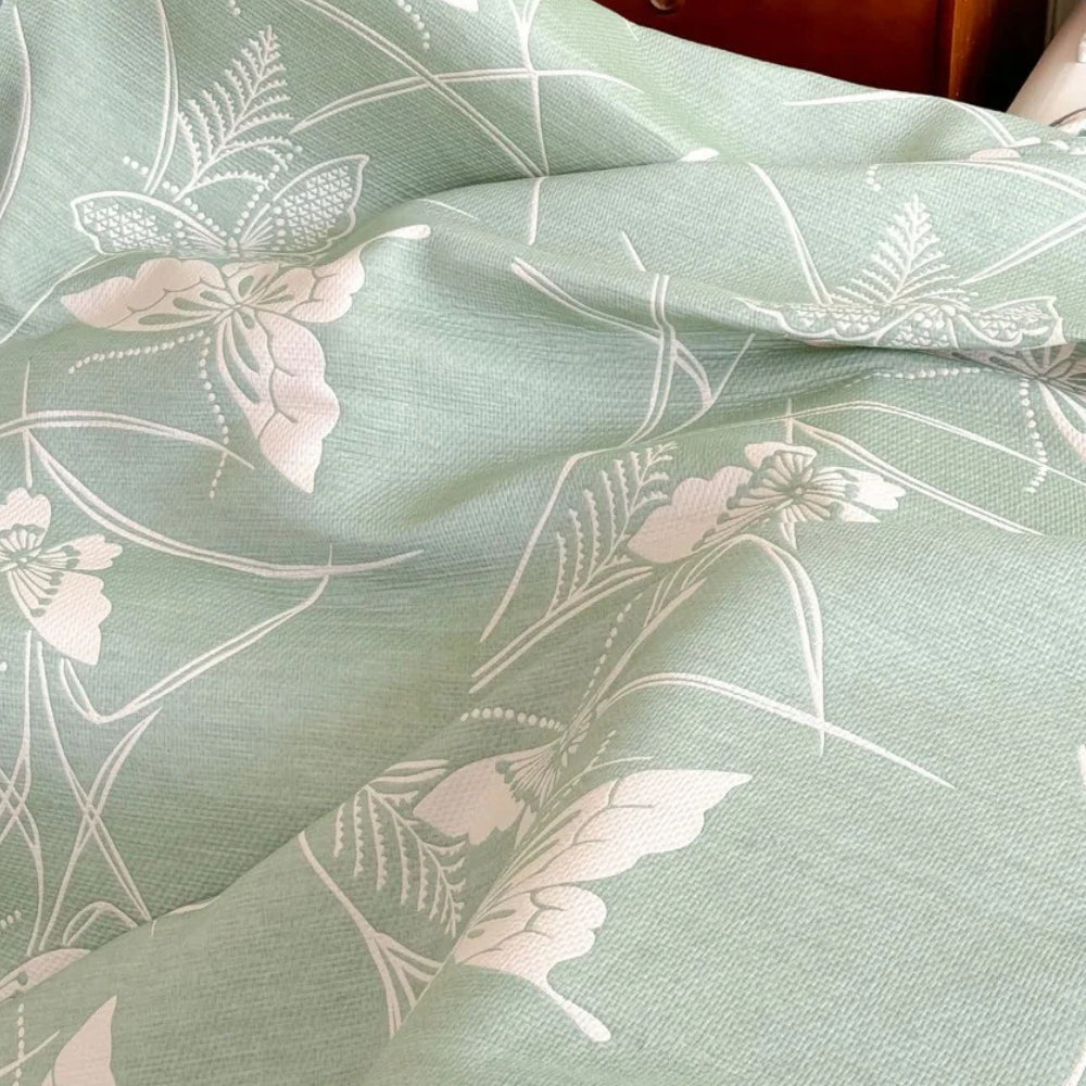Elowen Blanket with Butterfly Print in Soft Cotton Gauze 2