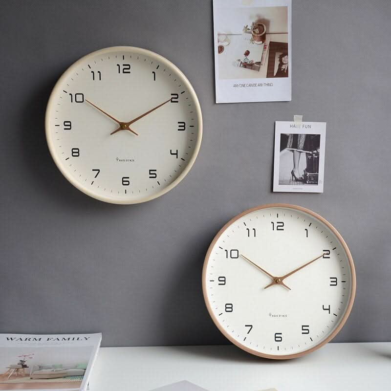 Elviora | Modern Minimalist Wooden Wall Clock with Quartz Movement 1