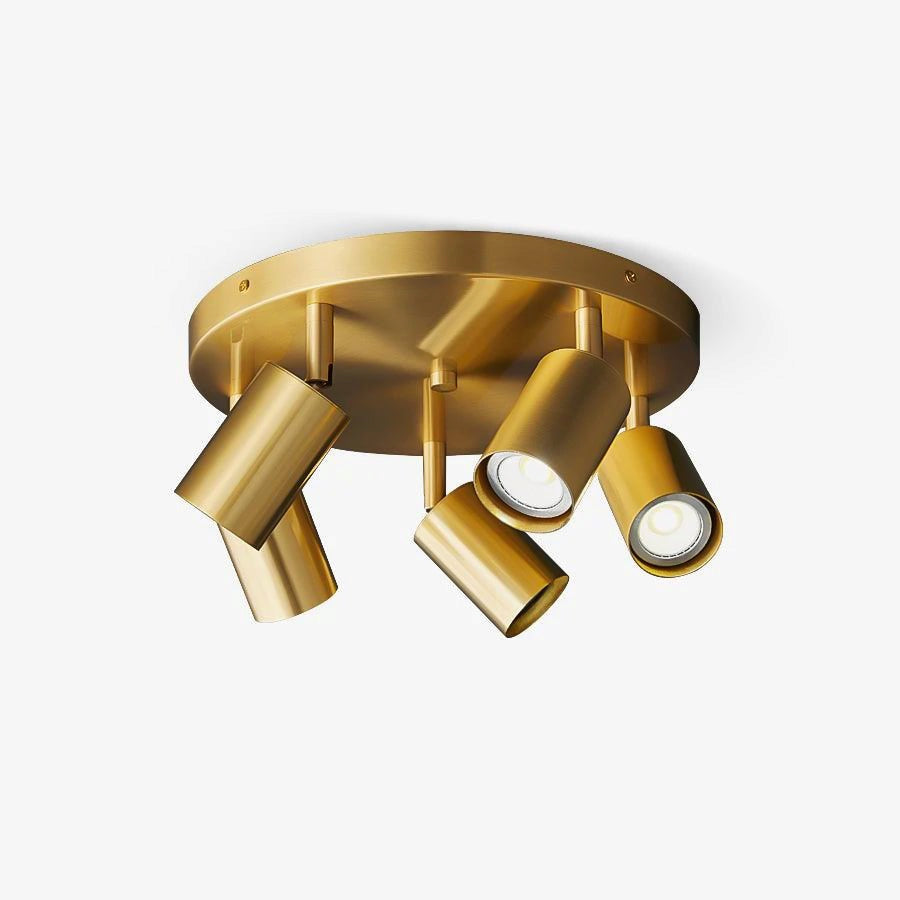 Elvirae | Adjustable Brass Multi-Head Ceiling Light for Modern Illumination 0