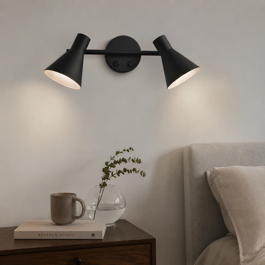 ElysianGlow | Modern Sleek Double Spotlight Wall Light Fixture 0