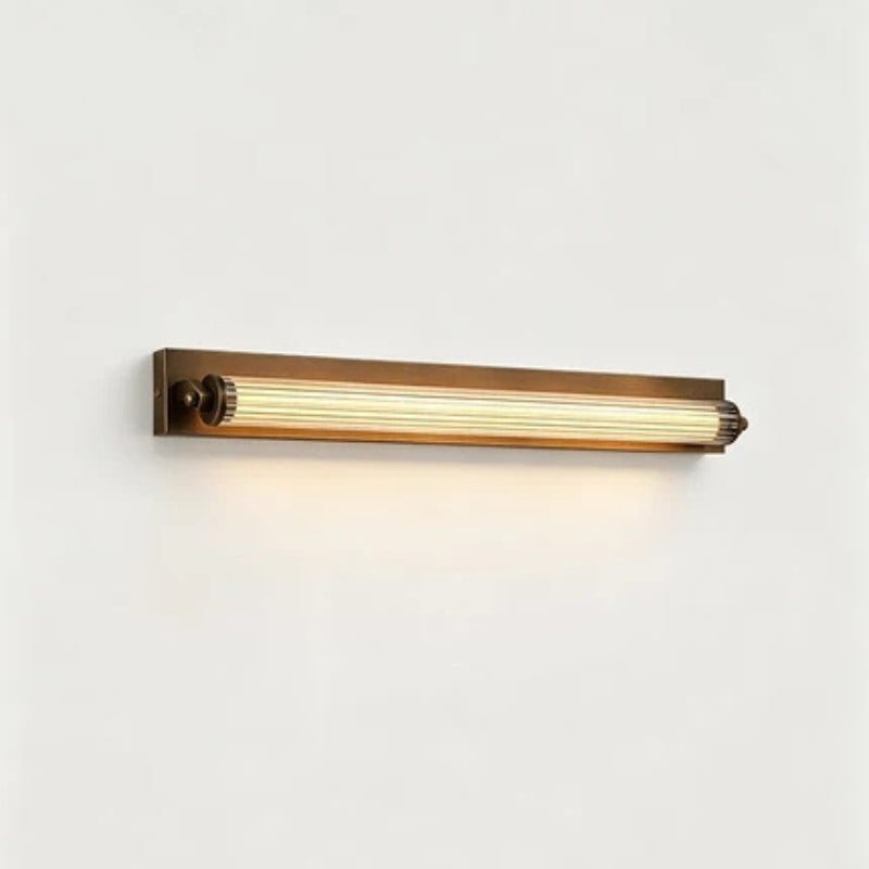 Elyven Antique Brass Wall Sconce with Clear Acrylic Shade 11