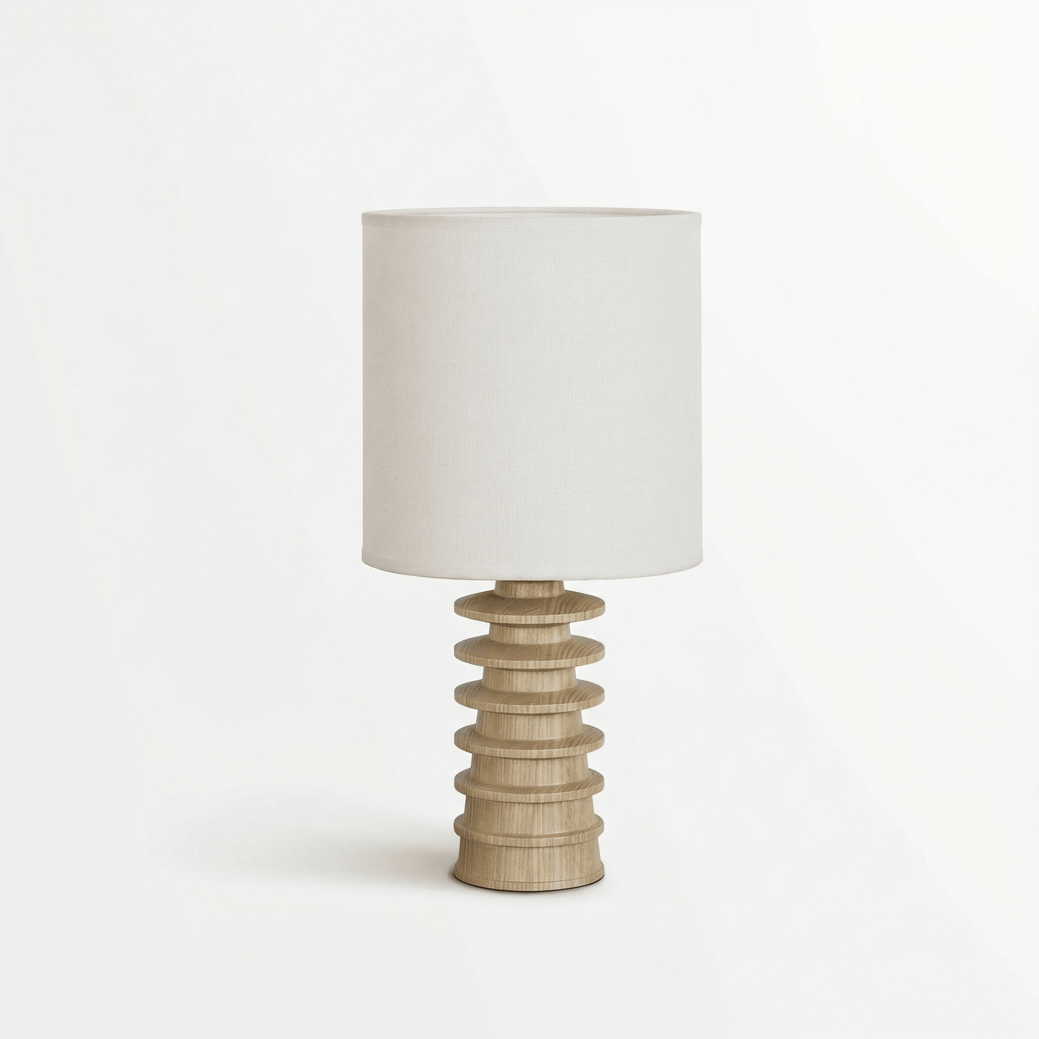 Equinox | Stylish Sculptural Wood Table Lamp for Bedroom Ambiance 0