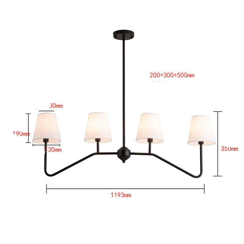 Glowforge Chandelier | American Retro Style Industrial Multi-Head Lighting