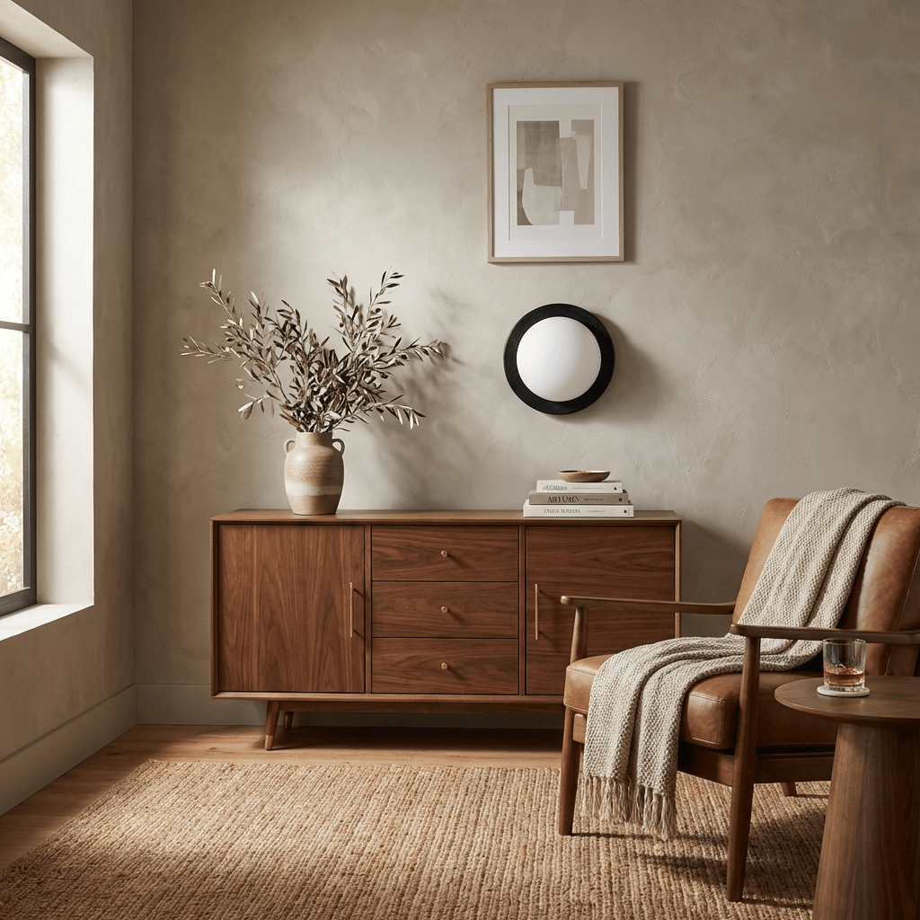 HaloGlow | Elegant Modern Wood-Effect Wall Light Sconce Fixture 5