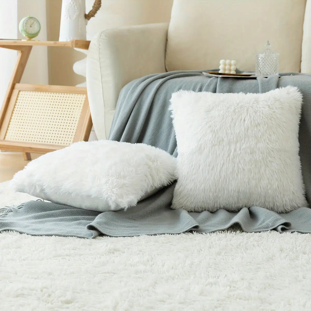 Mysa Faux Fur Cushion Cover – Where Comfort Meets Calm - Styyler