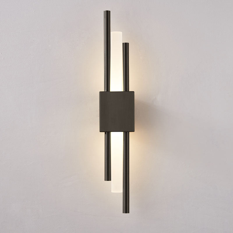 Khalo Wall Light Sconce in Gold or Black with Acrylic Design and LED Illumination 1