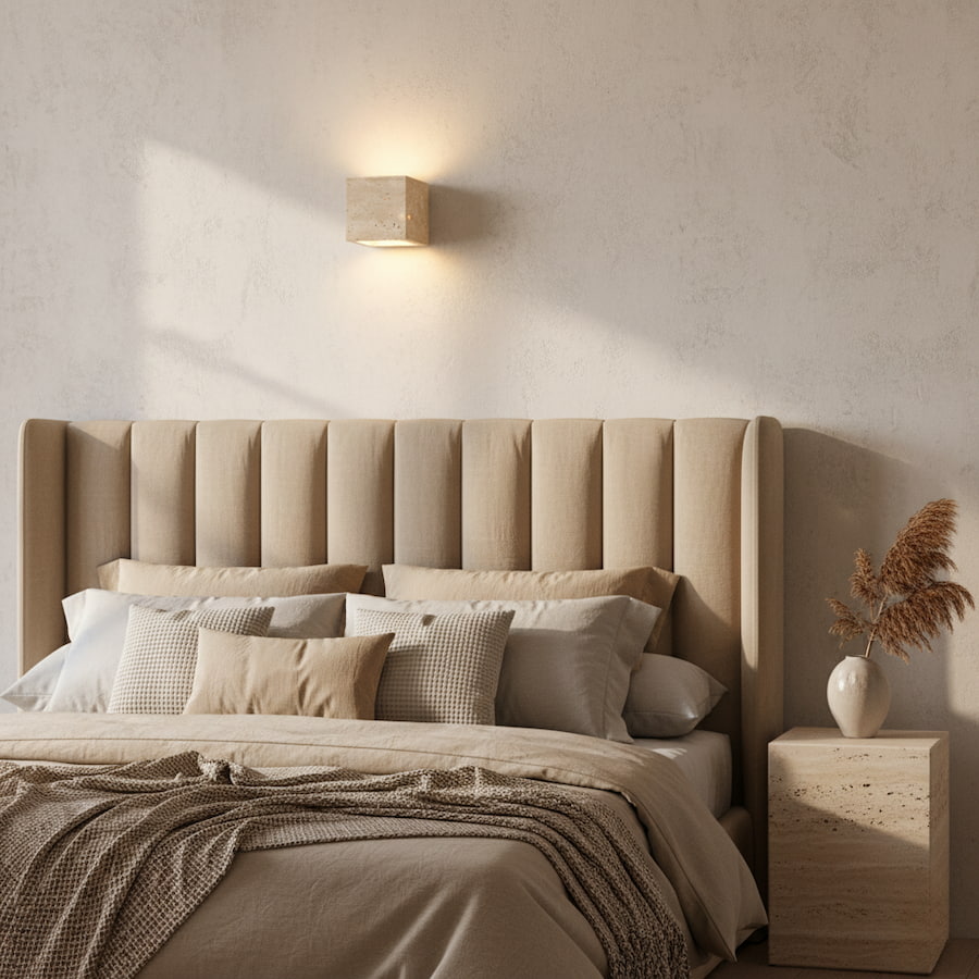 Kivarae Elegant Natural Stone Outdoor Wall Light Sconce 4
