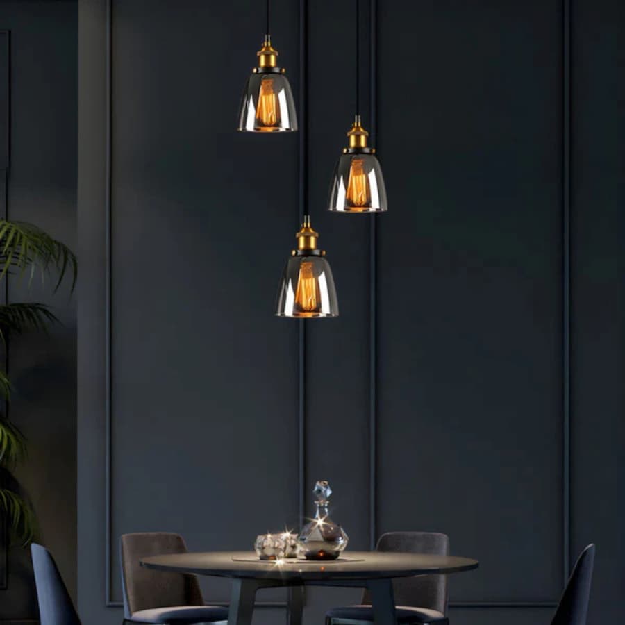 Kivexa | Elegant Vintage Glass Kitchen Pendant Lighting Fixture 4