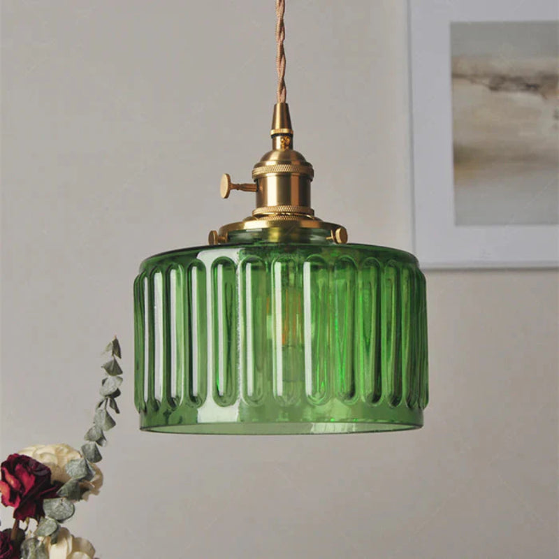 Lucentra | Elegant Ribbed Glass Pendant Light for Warm Ambience 2