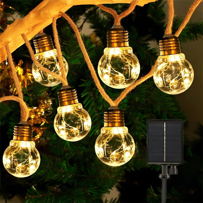 Luma | Solar Outdoor Festoon Lights for Warm Ambient Lighting