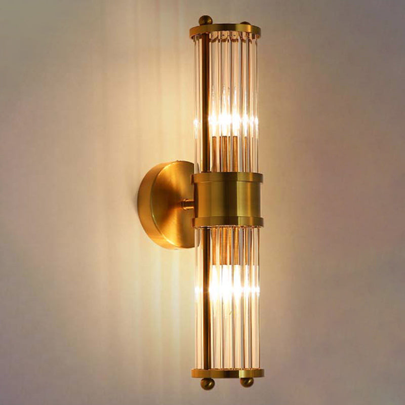 Luma Wall Lamp with Crystal Shades and Gold Finish 2