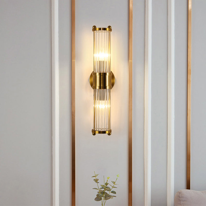 Luma Wall Lamp with Crystal Shades and Gold Finish 5