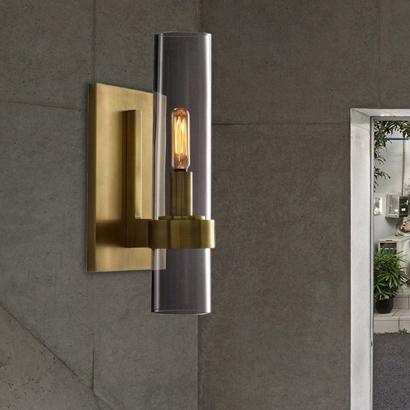 Luma Wall Sconce Lighting with Clear Glass and Black Brass Finish for Hallways and Stairways 2