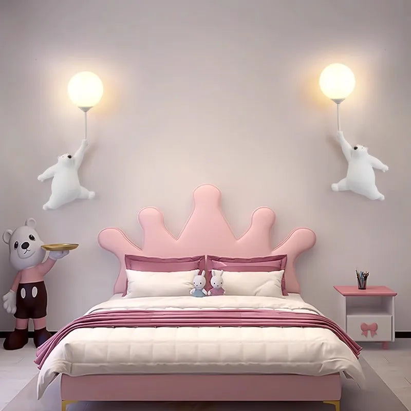 LumiBear | Charming Colorful Cartoon Wall Lamp for Kids' Rooms 2